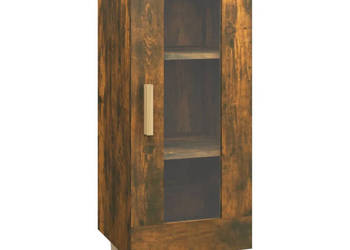 Szafka przydymiony dąb 345x34x90 cm materiał drewnopochodny WM-817426