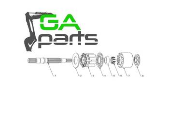 ZESTAW NAPRAWCZY POMPY LIEBHERR/REXROTH LPVD 140 LPVD 165  LPVD 100 LPVD45