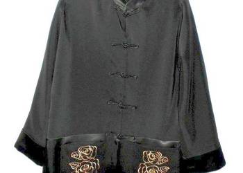 Atłasowy  Żakiet Tunika Kimono  orient . haft   ezoteryka2XL