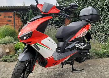 Jak nowy skuter Longjia Pista 50 4t 2024r 1wł 9681km 55km/h kufer LED