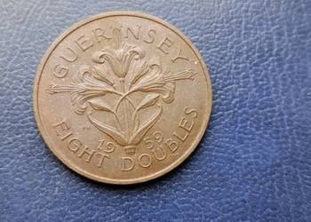 Stare monety 8 doubles 1959 Guernsey