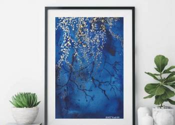 Akwarela Akwarelka Obraz pt: Tajemniczy Ogród.