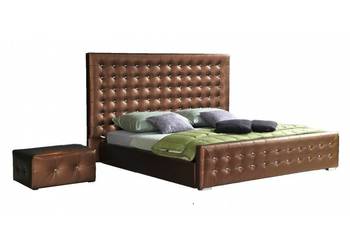 Podwójne łóżko TOFFI z wezgłowiem 143 cm+materac 160x200 cm