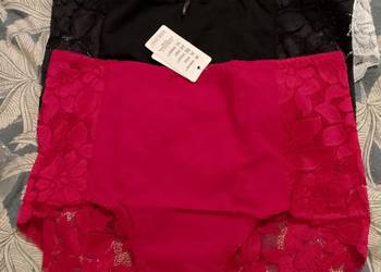 Majtki damskie bawełniane, wysoki stan 4XL