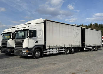 Scania R410 bez EGR Zabudowy Wecon 120m Dach Podnoszony Zestaw Tandem 120m…