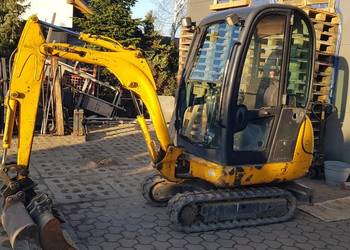 Mini koparka JCB 8016 + laweta