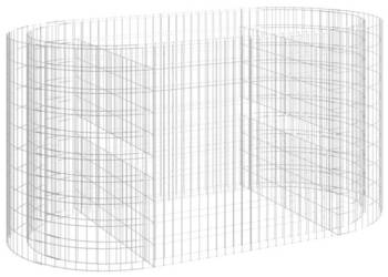Podwyższona donica gabionowa galwanizowane żelazo 200x100x100cm WM-152045