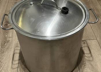 Garnek wysoki Profi Line z pokrywką dno Sandwich 36 l 360x360 Hendi