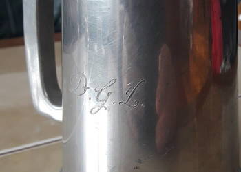 Kufel sygnowany ze szklanym dnem Anglia