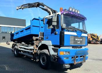 Wywrotka 4x4 z dzwigiem Man F2000