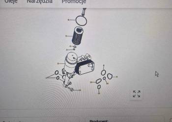 Uszczelki chłodniczki oleju silnikowego Jeep Compass 2.2 CRD , Mercedes,