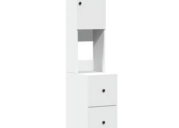 Szafka kuchenna biała 35x50x180 cm materiał drewnopochodny WM-840758