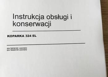 dtr instrukcja obsługi koparka caterpillar 324EL i inne
