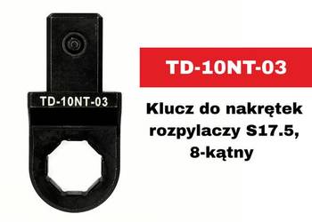 TD-10NT-03 Klucz nasadowy do nakrętek wtryskiwaczy S17,5, 8-kątny