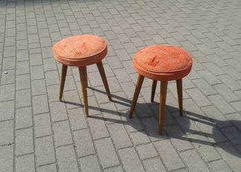 Taboret okrągły PRL design lata 60/70 cena za sztukę.