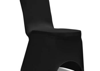 vidaXL Elastyczne pokrowce na krzesła, 100 szt, czarne(SKU:274766)