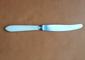 Nóż stołowy Biały Bakelit NERŻ ZSRR.