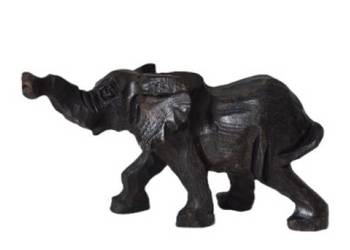 Słoń Rzeźba afrykańska z drewna