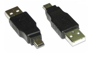 Adapter przejściówka mini USB męski do USB męski