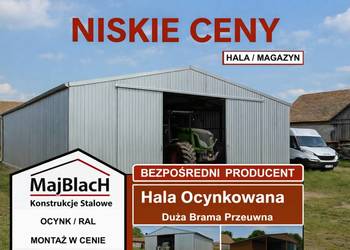 Garaż Blaszany Ocynkowany | Wiata Magazynowa | KONSTRUKCJA – Maj-BlacH