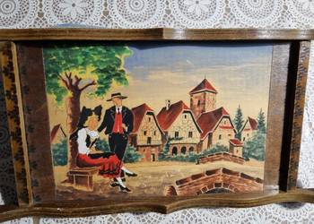 Taca drewniana vintage Taca drewniana vintage