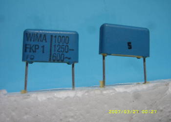 KondesatorFKP 1; 1 nF, 1250V --, /600 V ~`, WIMA, nowy.