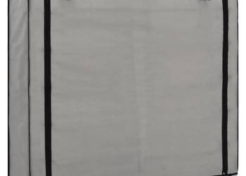 Szafka na buty z osłoną szara 115x28x110 cm tkanina WM-282434
