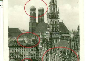 München Marienplatz mit Rathaus und Frauenkirche