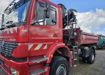 MERCEDES ATEGO 1828 Wywrotka Meiller 4X4 HDS HIAB