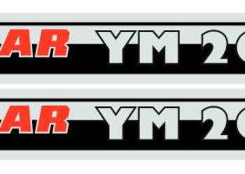 Naklejki napis YANMAR YM 2020D 2szt
