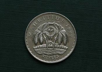 MAURITIUS - 5 rupii, 1992r