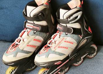 Rolki Rollerblade regulowane rozmiar 36 - 40 , plecak, ochraniacze.