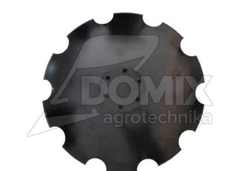 Talerz uzębiony 560mm 6-otw. gr.4mm rozst. 122mm prosty pod piaste