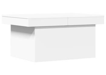 Stolik kawowy biały 80x55x40 cm materiał drewnopochodny WM-840863