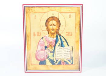 Ikona na porcelanie Jezus sakralna do powieszenia obraz