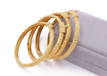 Nowa bransoletka indyjska bangla bangle złoty kolor oriental