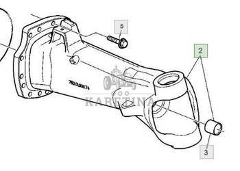 John Deere 6930 Obudowa Korpus Przedniego Mostu Pochwa AL175335 AL175345