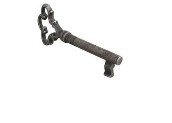 Stary stylowy metalowy klucz XVIII/XIX w. ręcznie kuty antyk zabytek unikat