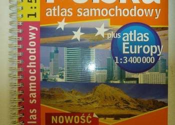 POLSKA ATLAS SAMOCHODOWY 1:500 000 + ATLAS EUROPY