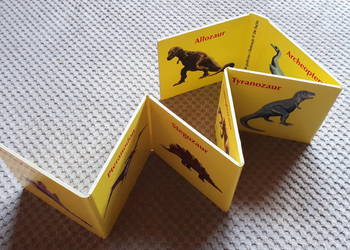 książeczka-harmonijka DINOZAURY