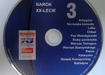 Starożytność barok XX-lecie Lektury na CD część 3