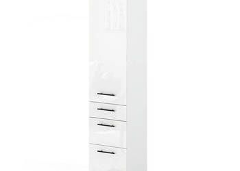Słupek Kuchenny Stojący 40cm Szafka 3 Szuflady S40s3 Spremium Biały Połysk