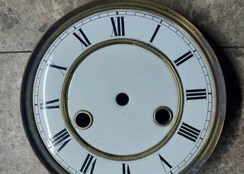 701 Tarcza starego zegara ściennego HAU 14,5cm 57/32 tzw porcelanka