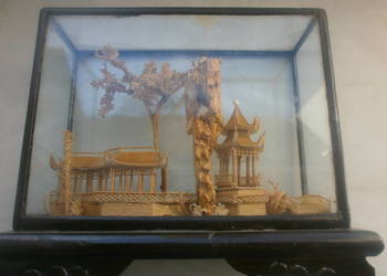 Diorama rzeżba  dekoracja Chiny