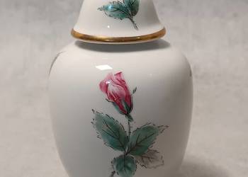 KPM Krister Wazon Kominkowa Amfora Róża Germany Ipoł XXw. KPM Krister Wazon Kominkowa Amfora Róża Germany Ipoł XXw.