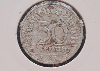 50 Fenigów Niemcy 1921 r. men.  D