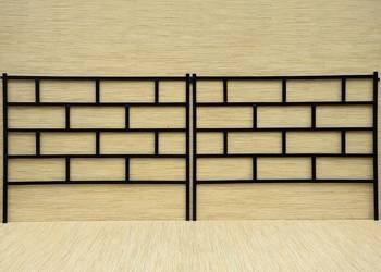PŁOTEK OGRODOWY METALOWY 100 x 80 cm do ogrodu