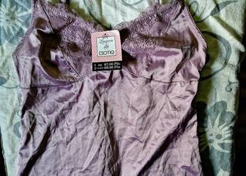 ESOTIQ piękna bluzeczka top Z koronką bluzka bieliźniana NOWA Z METKĄ! Xs S