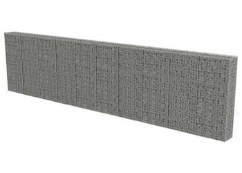 vidaXL Murek gabionowy z pokrywami, stal galwanizowana(SKU:143585)