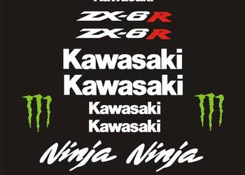 KAWASAKI NINJA ZX-6R NAKLEJKI MOTOCYKL WZÓR 340-1